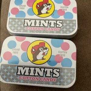 Buccee’s Cotton Candy Mints. NIP Sugar Free, Vegan, Gluten Free, Soy Free 2boxes